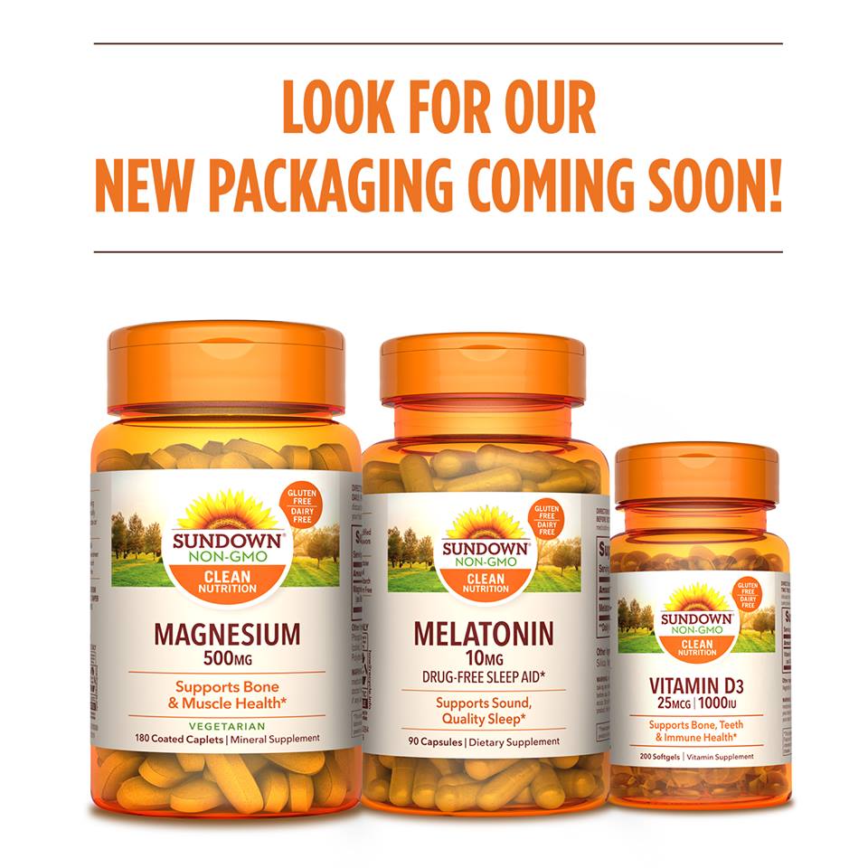 Sundown® Naturals is getting a fresh new look. Be on the look out for our new packaging coming soon!