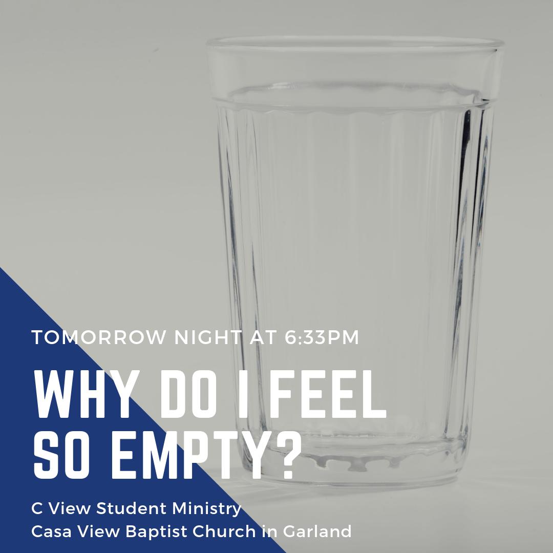 CViewStudentMin's tweet image. Why do I feel so empty? Unfulfilled? Useless? Without purpose? Come and join our discussion tomorrow night at CVSM. Open 🚪@ 6pm. Worship 🎸 @ 6:33pm