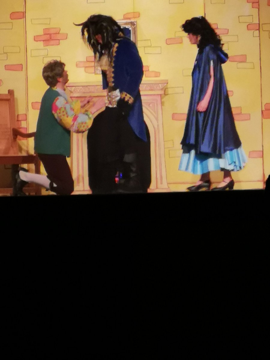 Burford School boarder, Sarah, in the lead role as Belle on the opening night of Beauty &amp; the Beast. #drama #acting #schoolproduction.
