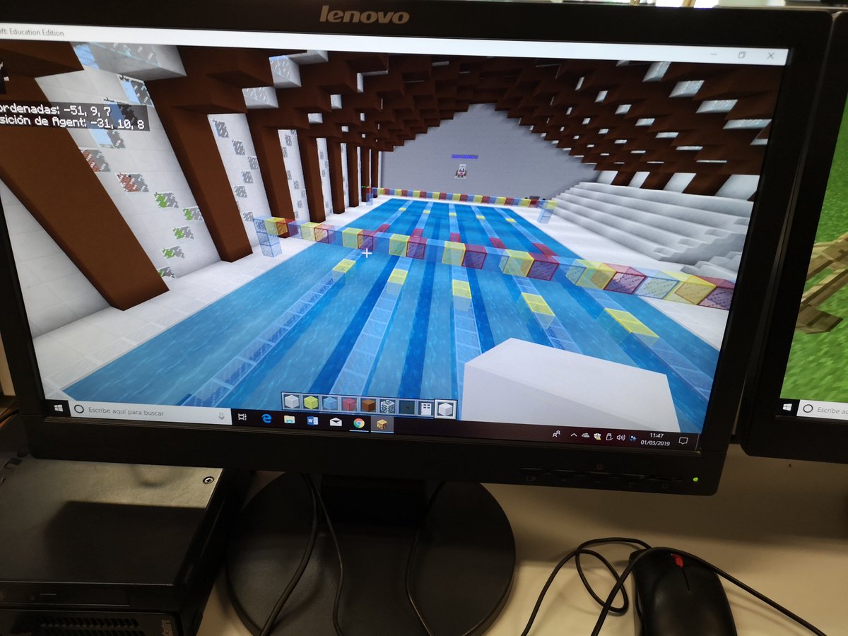 vicentgadea's tweet image. Creación de un polideportivo en #MinecraftEDU: 
- Proceso de #DesignThinking
- Creación de boceto
- Planos a escala 1:1 (1 bloque = 1 metro)
- Justificación
- Trabajo colaborativo de construcción
- Evidencias
#TAFAD #gaming #MicrosoftEDU