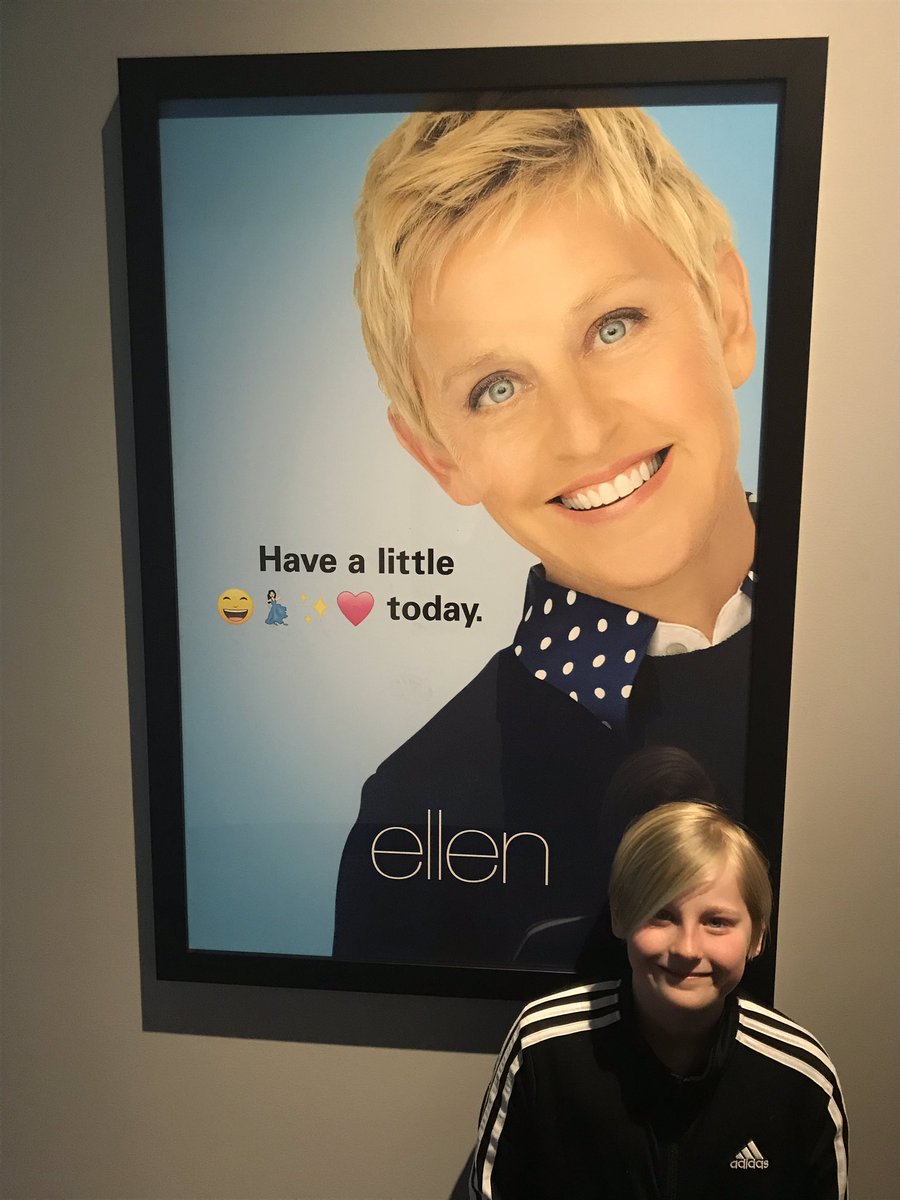 Mr_Kampmann's tweet photo. We were so lucky to get on the set of @TheEllenShow.  @Ellentvcom made this girls day!  The only thing that would have made it better was seeing Ellen herself. #EllenTv https://t.co/6Miqr6khRP