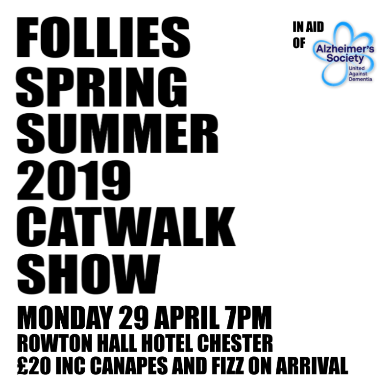 folliesoftarp's tweet photo. Follies Spring / Summer 2019 Catwalk Show! #tarporley #clothes #fashion #shopindependent #keepitlocal https://t.co/wBfoIjxJJf