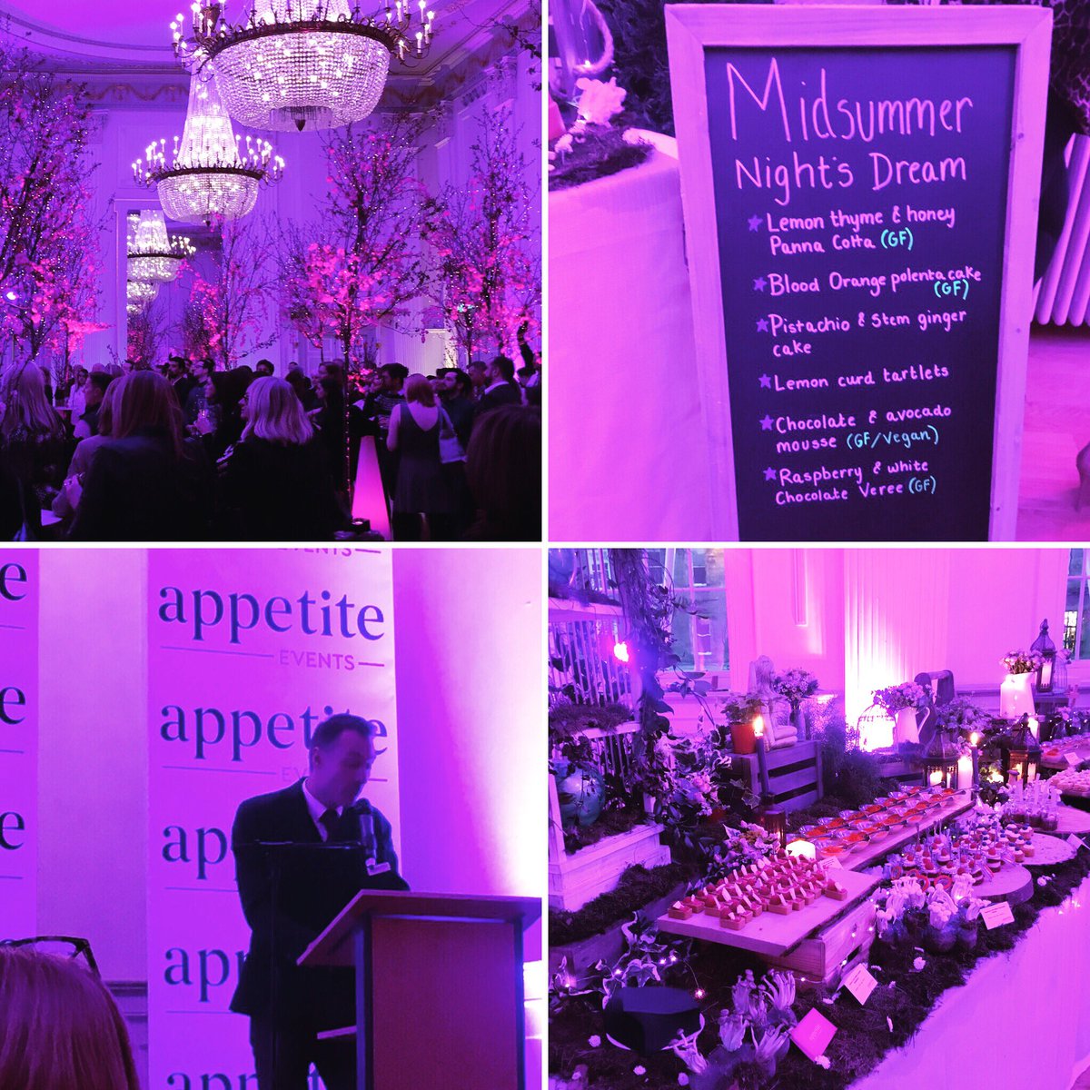 SoundBitePRUK's tweet photo. Nigel Kennedy addresses a packed room @appetite_events 15th birthday celebrations @ARedinburgh #appetite15 #caterer #edinburgh #scotlandcaterer https://t.co/EVJDiGkz2e