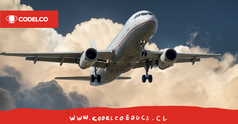 CodelcoChile's tweet photo. ✈️ El cobre es vital en el mundo del transporte! De hecho, los aviones pueden llegar a tener más de 100 km de cables del metal rojo en su interior. ¡La distancia entre Calama y San Pedro de Atacama! 😲 ¡Conoce esto y más en #CodelcoEduca! https://t.co/qNko0ELdlU https://t.co/vyEDoPjZts