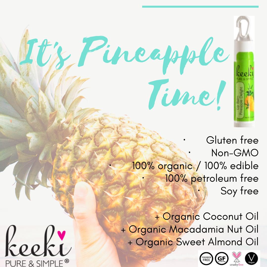 Tuesday Highlight: Pineapple Delight! 🍍💕

Our unique blend of organic oils penetrates deep into the skin to moisturize naturally from within keeping your lips smooth, soft and protected for hours. Pineapple Delight is smooth &amp; extra fruity 🍍 A staff favorite!