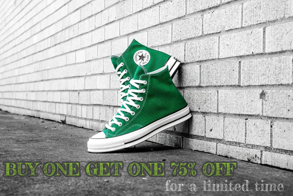 converse buy one get one 75 off