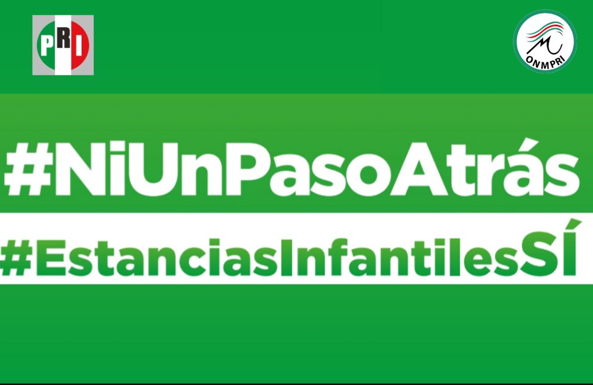 Sr Presidente <a href="/lopezobrador_/">Andrés Manuel</a> a 116 días de su gobierno se creó un Frente donde todas las fuerzas políticas nos hemos unido a favor de la niñez mexicana. Las #MujeresPRI <a href="/HildaFloresE/">Hilda Flores</a>, <a href="/lialimon/">Lía Limón</a> también décimos #EstanciasInfantilesSí #niunpasoatrás