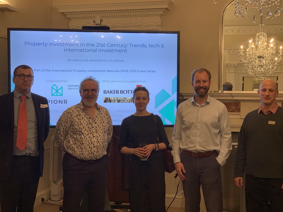 Zee_West's tweet photo. Tonight has kicked off in style! With our wonderful speakers @malcomFrodsham @RE_strategies @ollyfreedman @DatschaUK @jonathanwiggin @pionrinvest @StuartHilston Thanks to @BakerBotts #WeAreFintech #FintechforGood #Events @London @meetup #Livestreaming #Scaleups #Investing #Growth https://t.co/jItmNmVLq0