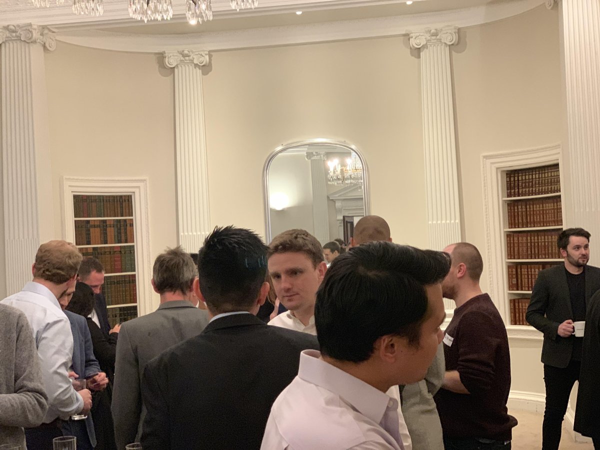 Zee_West's tweet photo. Tonight has kicked off in style! With our wonderful speakers @malcomFrodsham @RE_strategies @ollyfreedman @DatschaUK @jonathanwiggin @pionrinvest @StuartHilston Thanks to @BakerBotts #WeAreFintech #FintechforGood #Events @London @meetup #Livestreaming #Scaleups #Investing #Growth https://t.co/jItmNmVLq0
