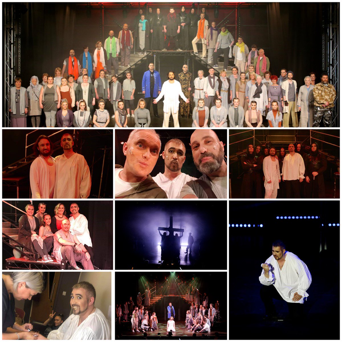 markjonno's tweet photo. A small selection of amazing photos capturing a fantastic week at @AbbeyMusical Jesus Christ Superstar! Loved every minute of it &amp; made some lovely new friends! 💖 Here's to many more shows together! 👍

#theatre #musicals #talent #lovebarrow #specialmemories #family #friends https://t.co/Ons4DLnVDY
