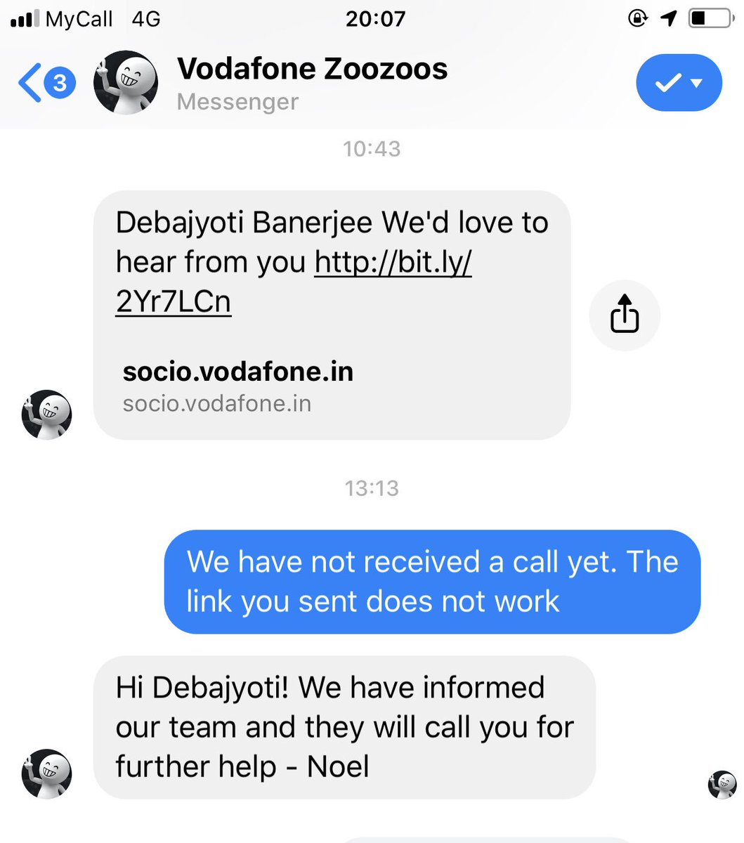 DebajyotiBane11's tweet image. @VodafoneIN #pathetic #uselesscustomercare For last 3 days you are sending 3 typical replies. Moved to Vodafone from another operation to get better survice. It is even worse. Lets see when do you fine time to make a call