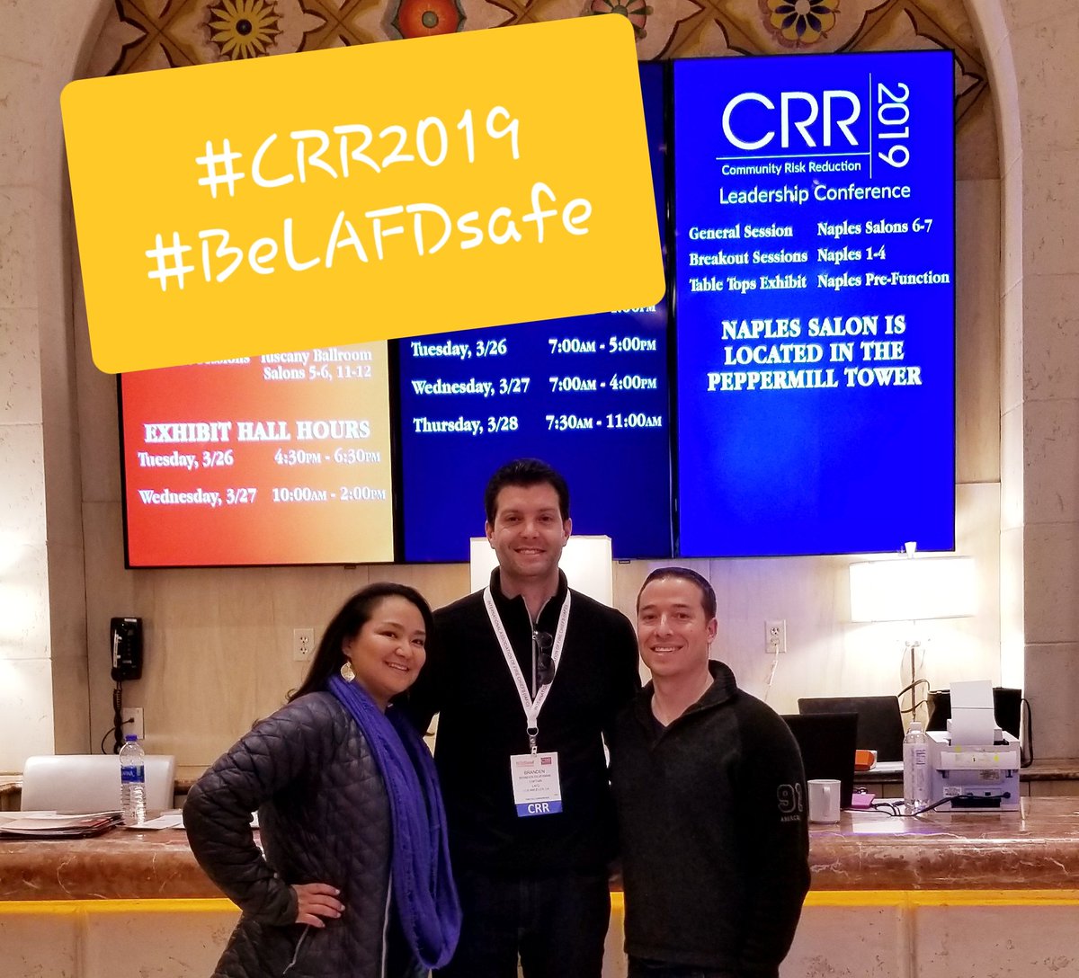 CaptSilverman's tweet photo. Thank you to the @IAFC for hosting the 1st ever #CommunityRiskReduction Leadership Conference. It was a great opportunity to meet and learn from some of the best in the business from across the country!

#CRR2019 
#BeLAFDsafe https://t.co/XJcqQbUL4n