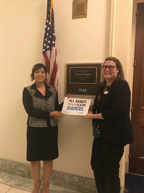 HopeSupplyCoNTX's tweet image. Hope Supply Co. Director of Programs, Kelly, is working hard for babies  in Washington D.C. this week during the @diapernetwork lobby days! #EndDiaperNeed #BasicsArentBasic