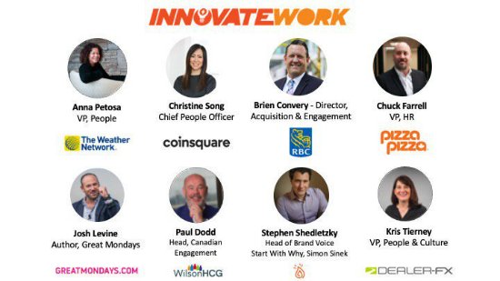 #CantWait for #InnovateWorkTO on April 11th with @BrienKConvery <a href="/christinesong/">christine song 🇨🇦</a>  <a href="/Coinsquare/">Coinsquare</a> and <a href="/ChuckFarrell/">Chuck Farrell</a>!  Check it out and register before tickets sell out! innovatework.co  <a href="/work_tango/">WorkTango</a> <a href="/TheHRGazette/">The HR Gazette</a> <a href="/RyersonU/">Ryerson University</a> &amp; <a href="/MaRSDD/">MaRS</a>
