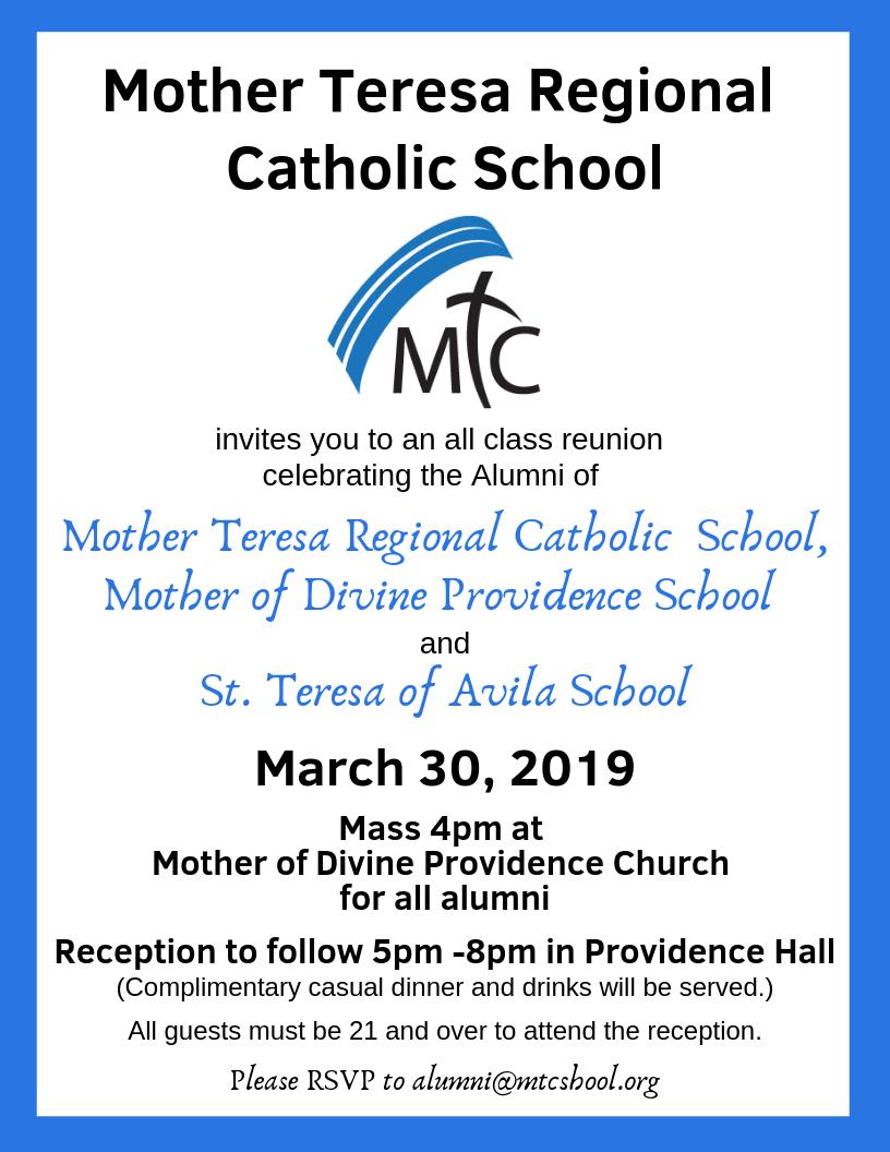 MTCRegional's tweet image. Just a few short days away from our first MTC Alumni Event on March 30th! Have you called your classmates? Send your RSVP to alumni@mtcschool.org #MTCextraordinary #MDPalumni #MTCalumni #STAalumni