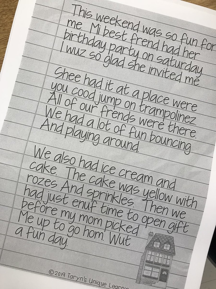 BALitLover's tweet photo. My second grade writers have out their red pencils and are grading a story on their own this time! They know what good writers do and can tell you all about it. #writingconventions #whatgoodwritersdo #letmeshowyouwhaticando https://t.co/DIeGtu4kHe