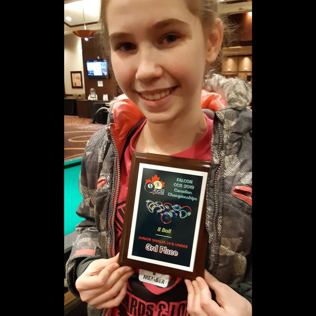 McDermottCue's tweet image. Congrats to McDermott fan Sammantha, who came in 3rd at the CCS Canadians Junior tournament. Sammanta's opinion of her new Lucky cue? She claims it must've been "made for her." Way to go, Sammantha!