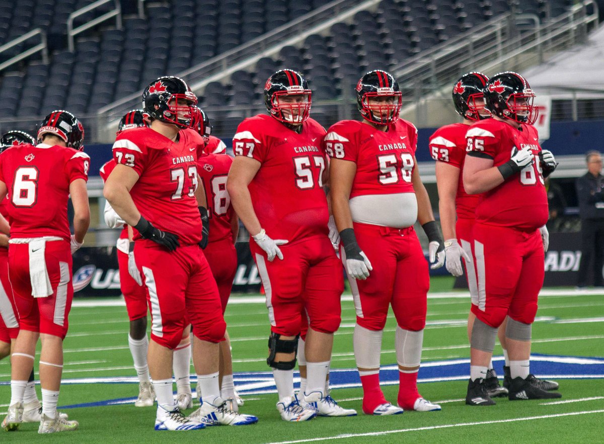 FootballCanada's tweet photo. To all of the O and D line... thanks for protecting the team and going one on one every play. Your technique and hand movements may not always be the center of the highlight reel but we couldn't do it without you. Let's make today line appreciation day. 👊 #supportthesport https://t.co/DJRaAaNfxg
