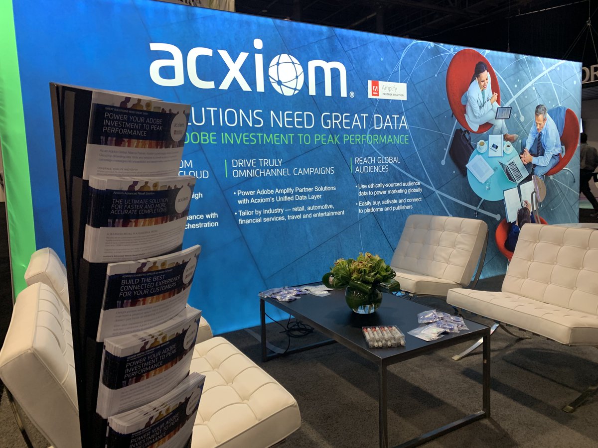 Acxiom's tweet image. What&apos;s been the highlight of your experience at #AdobeSummit so far? Come share your thoughts! Stop by booth #219 &amp;amp; learn how you can build a #unifieddatalayer for a streamlined view of your #customer across every touchpoint with the power of Acxiom: summit.adobe.com/na/