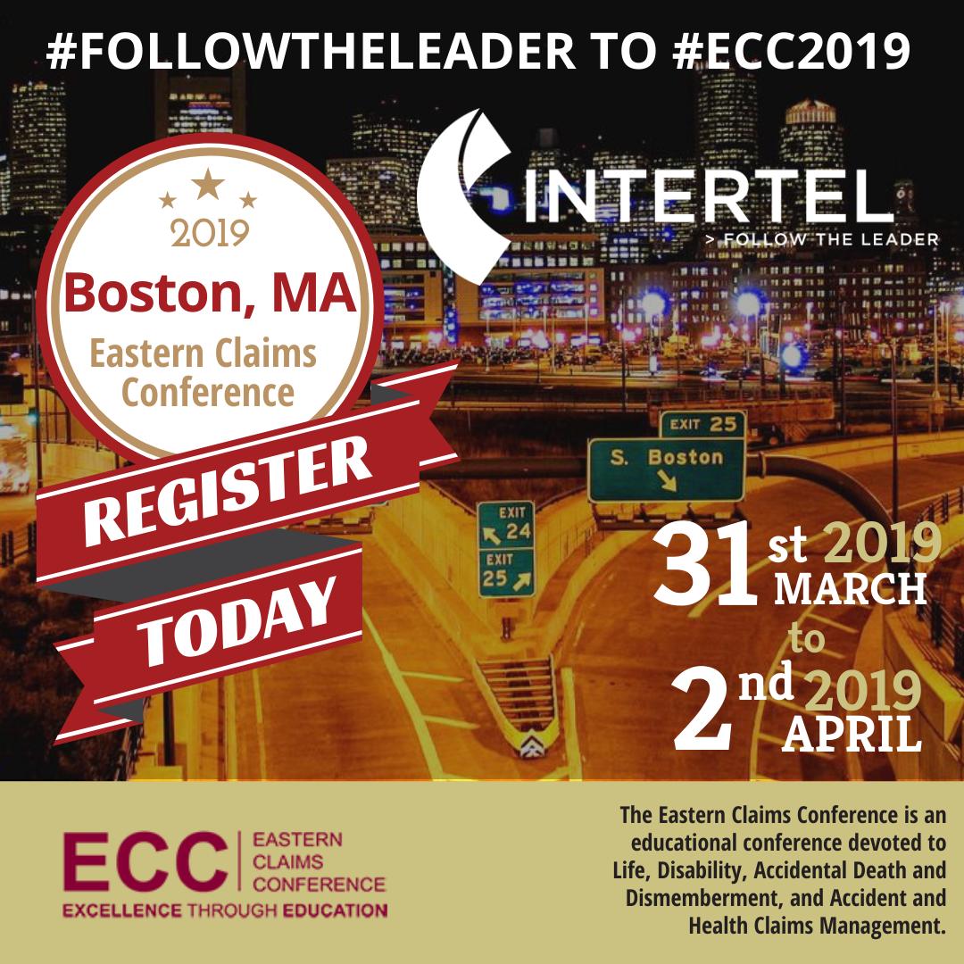 Who is going to #followtheleader @Intertel_Inc and @missyhackthomas to @ecc_claims the Eastern Claims Conference? info.intertelinc.com/follow-the-lea…
#ECC2019 #EasternClaimsConference #disabilityclaims #lifeclaims #healthclaims #claims #SIU #insurancefraud #socialsecuritydisability #CEcredit