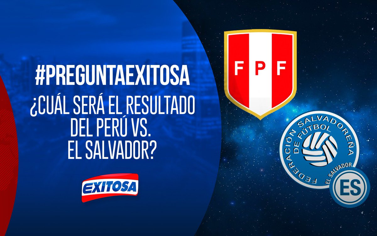 ⚽🔴📣 ¡Participa en la pregunta de #ExitosaDeportes!

¿Cuál será el resultado de Perú vs. El Salvador?

Tus comentarios serán leídos <a href="/gonzaperucarajo/">Gonzalo Nuñez Andrade</a>, <a href="/tutigrilloperu/">Carlos Alberto Navarro</a>, <a href="/GodosElejalder/">Elejalder Godos</a> y @oscarpaz20
