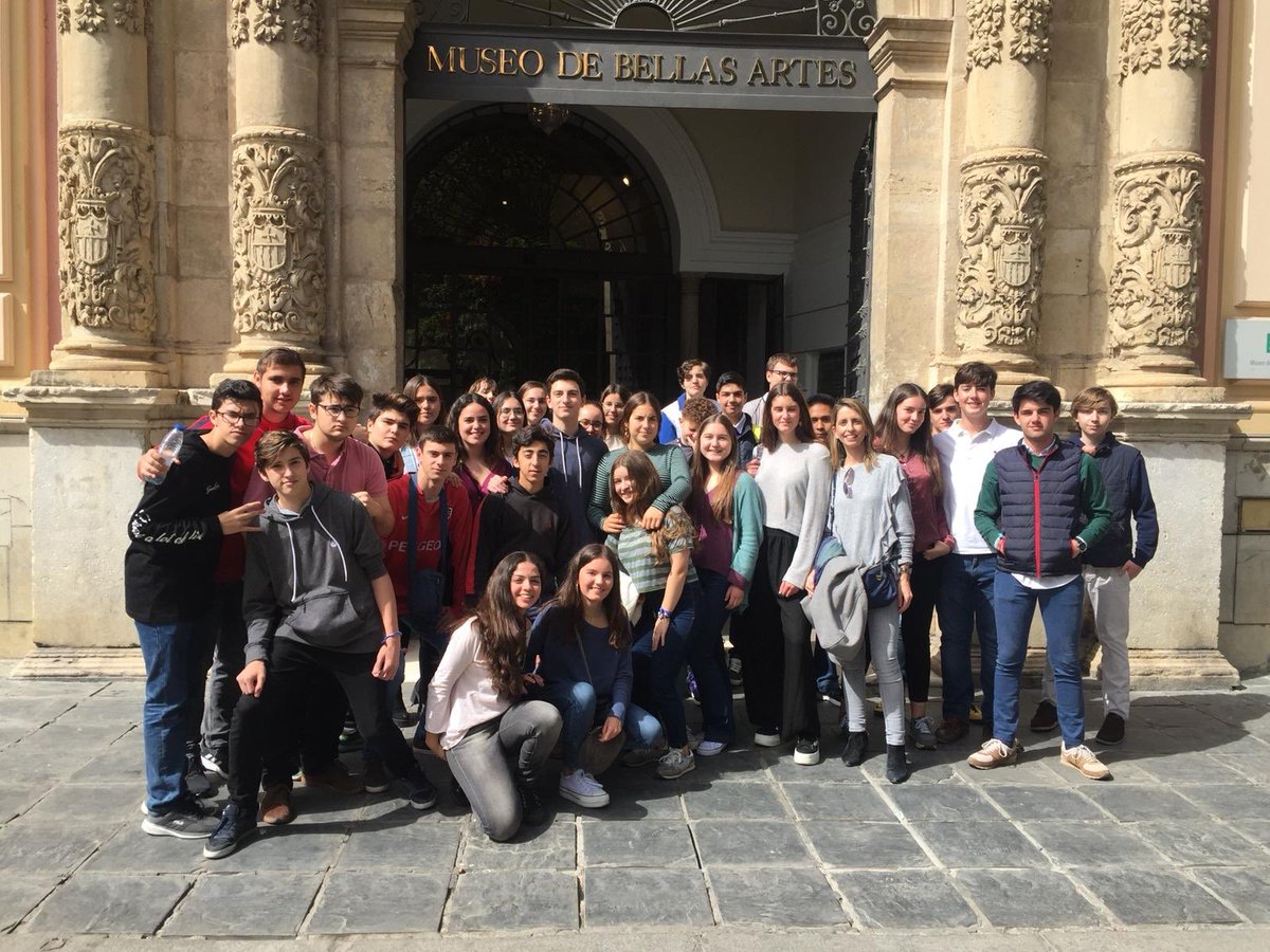 maristasevilla's tweet photo. Los alumnos de 4º C de ESO visitan el Museo de Bellas Artes de Sevilla en Ruta Literaria por el Romanticismo y Costumbrismo. #maristas #masqueaulas #change #maristascambia #changechance https://t.co/HzfRAgL4XD