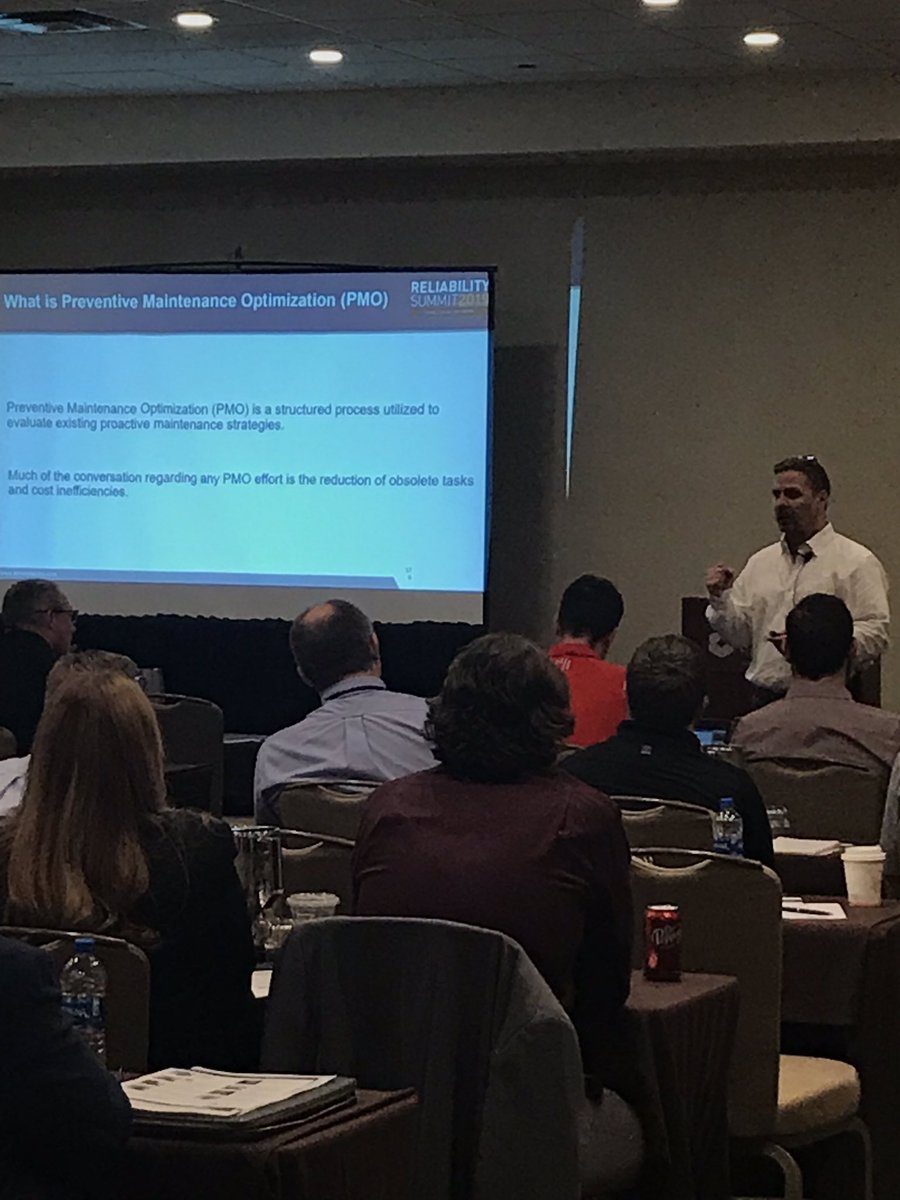 armsreliability's tweet photo. Paul Durko addressing attendees at the #ReliabilitySummit2019 and talking about the #PreventativeMaintenanceOptimization #pmo initiatives the Consolidated Nuclear Security has taken to ensure sustainability of the U.S. nuclear stockpile https://t.co/CnxV14qtDt