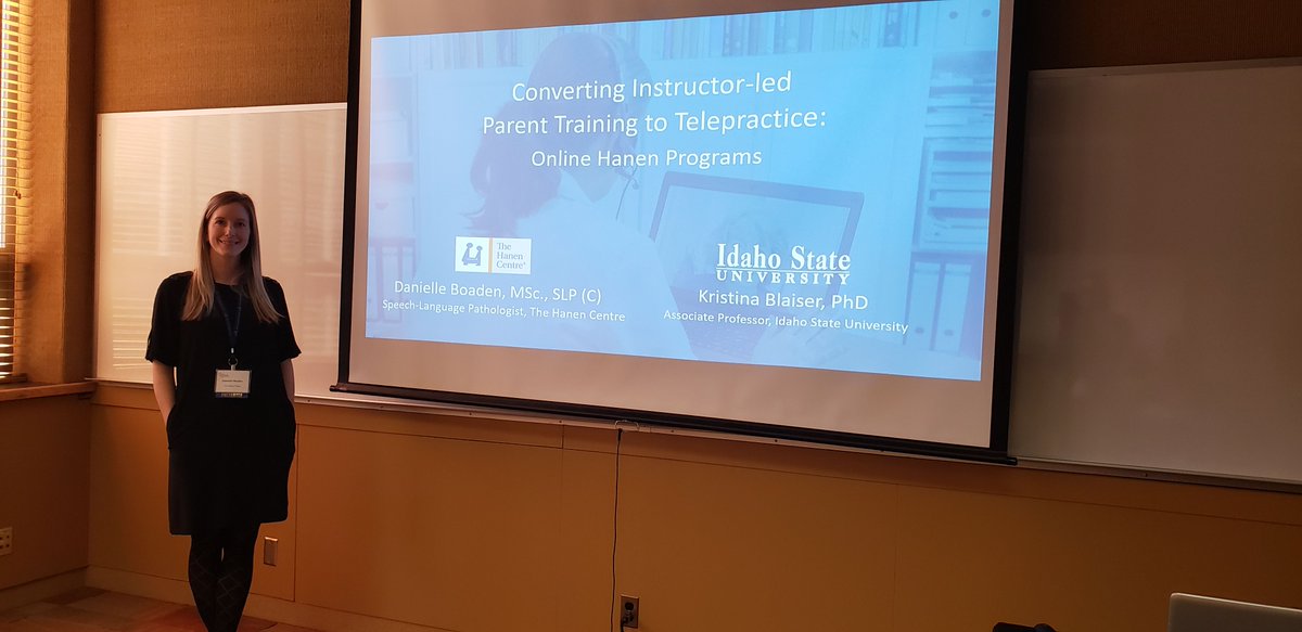 TheHanenCentre's tweet photo. Hanen SLP, Danielle Boaden’s presentation at MSHA 2019 in East Lansing, MI was a great success! Thank you to all those who attended! #thehanencentre #slpeeps #msha #michigan #presentation https://t.co/zH35e0Jata