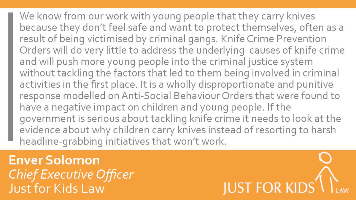 Home Office on Twitter "Knife Crime Prevention Orders will give police