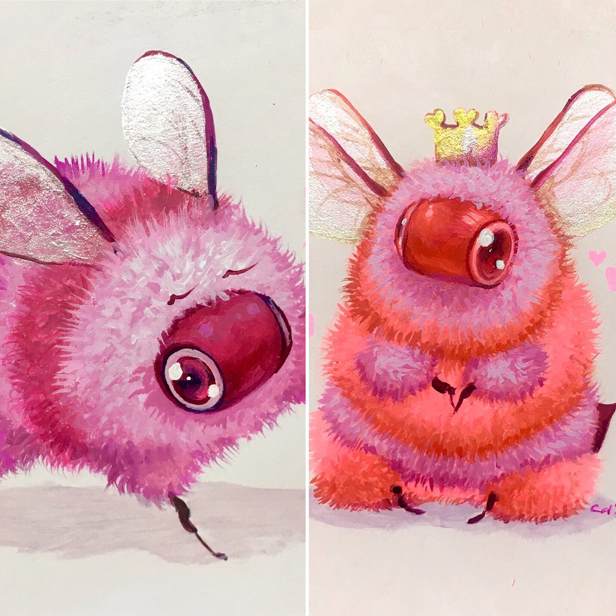 TheCamillaStore's tweet photo. If you had your eyes 👀 on these fuzzy bee prints on https://t.co/GfjZO6LxwB(LINK IN BIO) make sure to snag them 3/31! These two will be retiring from the Etsy shop to make room for NEW bee prints 💕 #fuzzybees https://t.co/9XrRbsTrAT
