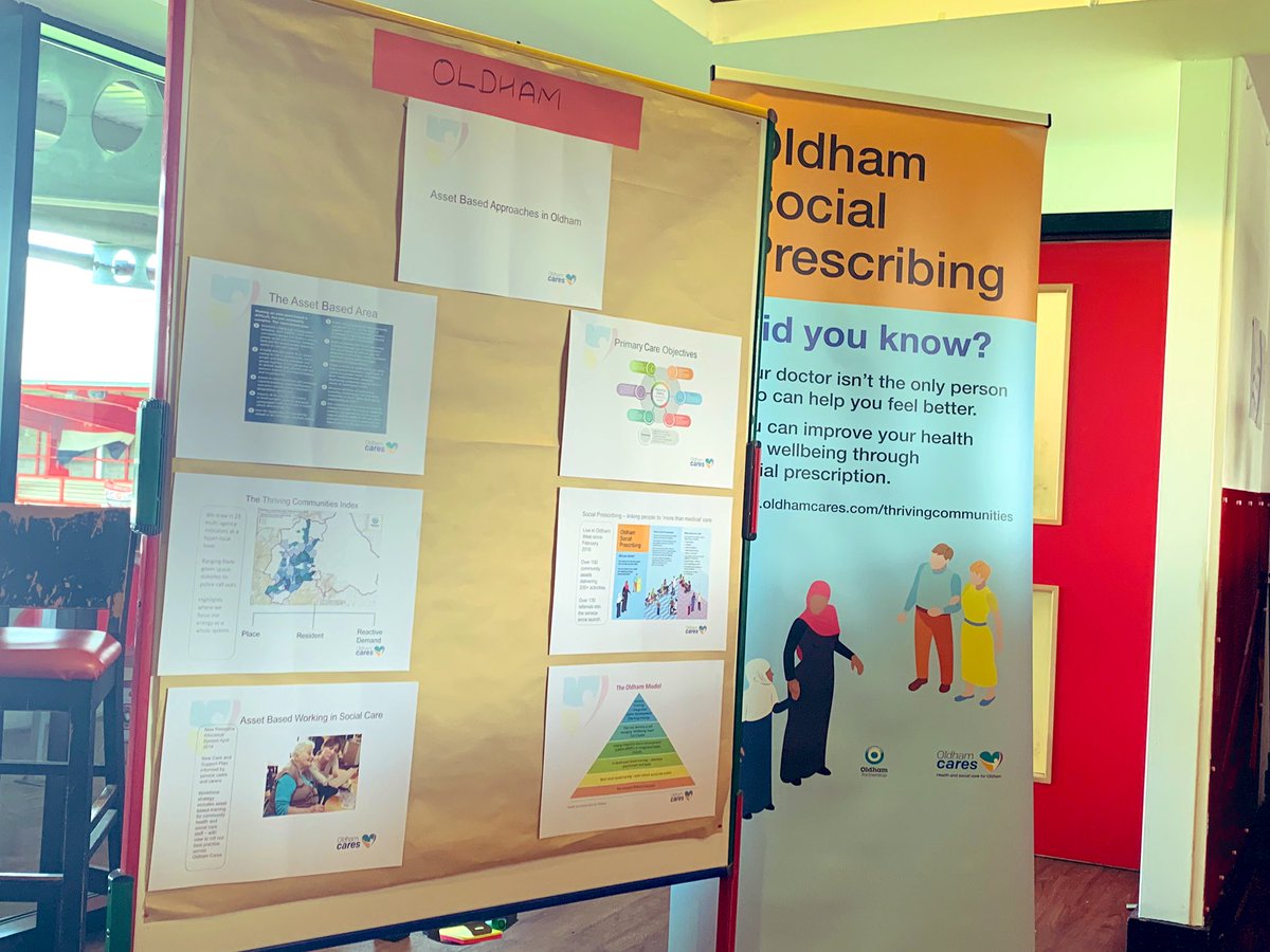 jackiempratt's tweet photo. Oldham about to share @GM_HSC community of practice event, what we are doing around asset based approaches as a whole Oldham system. Including thriving communities, primary care, adult social care resource allocation &amp; embedding this approach for the workforce. @oldhamcares https://t.co/mVpryHHGDE