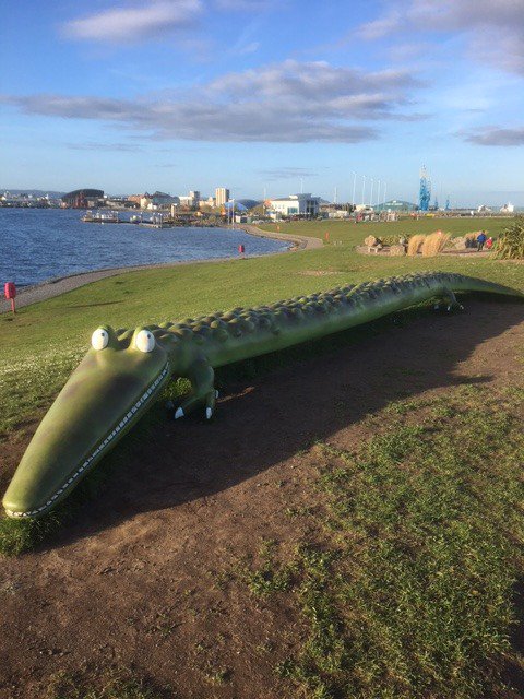 CardiffBoat's tweet image. Perfect day for a boat trip in the sunshine  from @buteparkcardiff to @VisitCardiffBay and a walk along the Barrage @WalesCoastUK to meet @CrocInTheDock . @VisitCardiff @visitwales @fly2wales @cardiff_castle @NorwegianChurch @ruthwignall @MikeDoyleComedy
