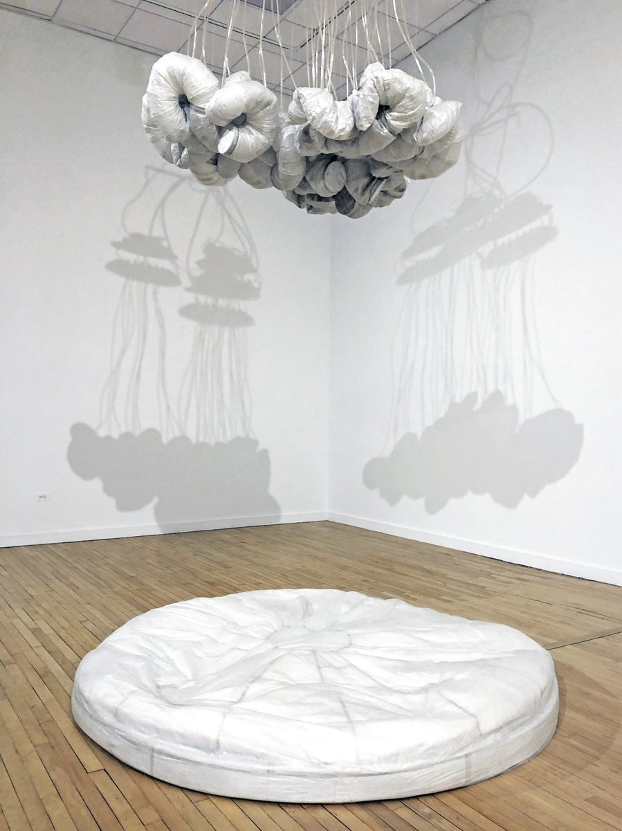 RoboticChurch's tweet photo. #ChicoMacMurtrie presents his #inflatable #robotic #artwork #Hexagons in "Useless: #MachinesforDreaming Thinking and Seeing" curated by #GerardoMosquera @BronxMuseum #Opening 3/27 6-8PM #Softmachines #mediaart #roboticsculpture #brooklynartist https://t.co/AyqWxZx5Ml