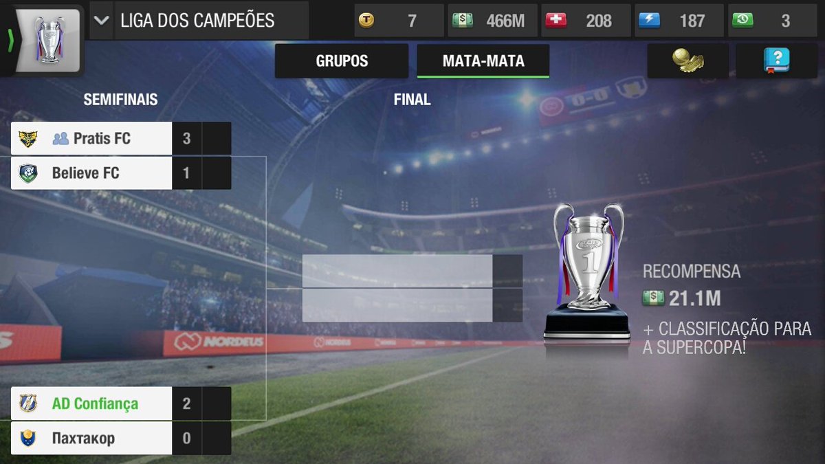 ConfiancaAd's tweet photo. Ontem vencemos o primeiro jogo da semi-final da Champions!!! https://t.co/rqvSiexOcX