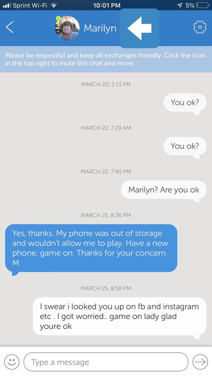 gabsrodd's tweet photo. my mom religiously plays words with friends with this elderly woman named Marilyn who she was randomly matched with. one day marilyn didnt immediately play her word &amp; my mom was genuinely concerned 😩 https://t.co/ncmoTW96rU
