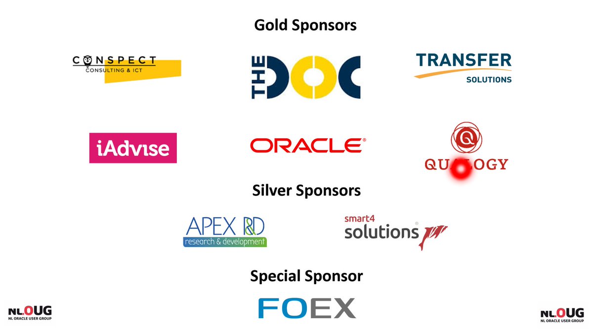 nl_OUG's tweet photo. End of #apexworld, thanks to all speakers, attendeer and sponsors @ConspectLive @TheDOCbv @Transfer_ICT @iAdvise_live @Oracle_NL @Qualogy_news @apexrnd #smart4solutions @FOEXplugins #orclapex is #moca Hope to meet you all next year https://t.co/1U3OurHxY4