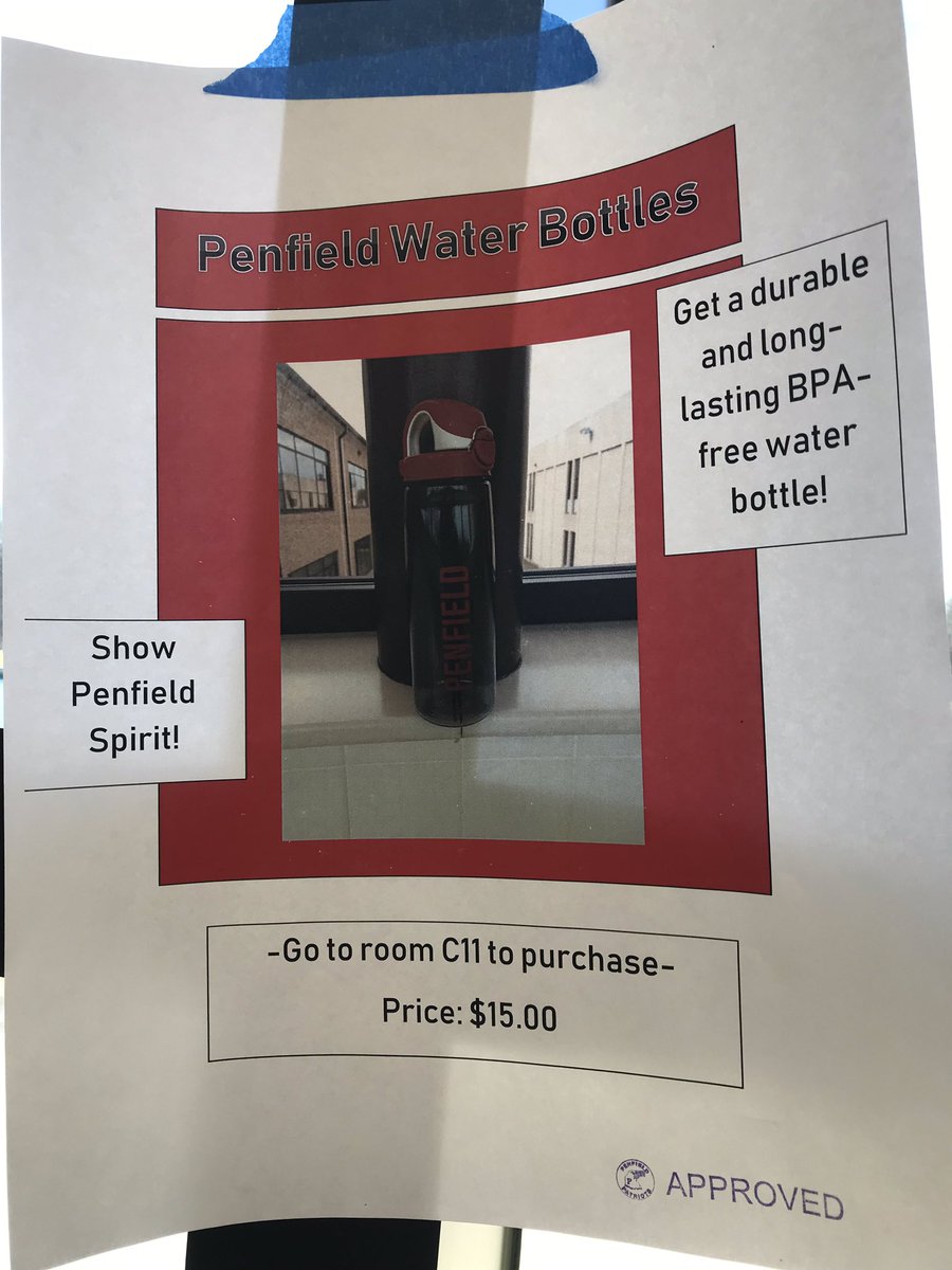 Hurry up! Class council 2022 is selling water bottles for a limited time only! $15 in room C11!! Get while supplies last :)