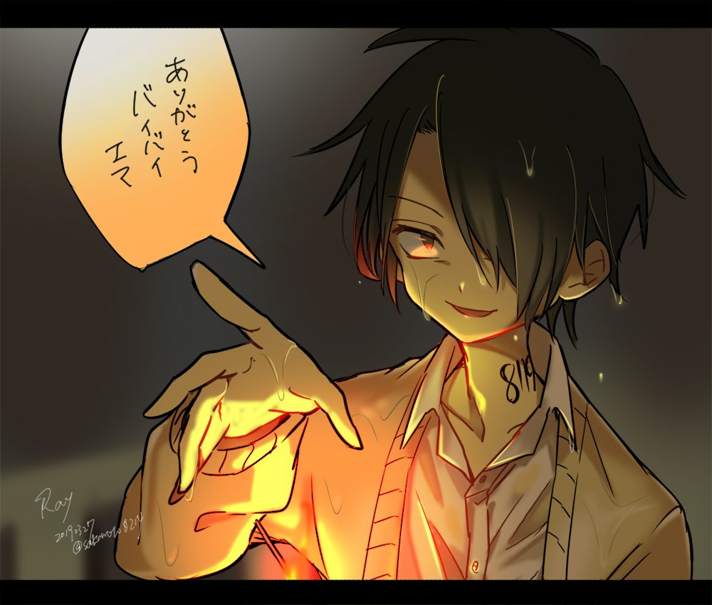 #約束のネバーランド 
アニメ素晴らしかったので初描きレイ 
