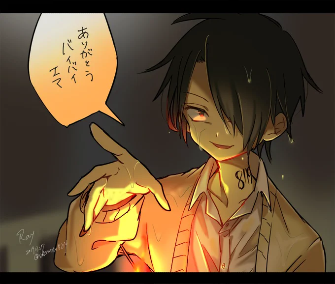 #約束のネバーランド 
アニメ素晴らしかったので初描きレイ 