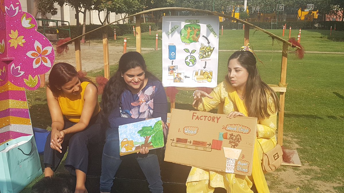 AneeshaSahni's tweet photo. #paperday parent volunteers helped our #nursery Ss understand the #lifecycleofpaper #needtosavepaper #recycling #paper @PathwaysNoida @Pihu_I_Kapoor @DubeyVidisha @Manvind80768918 https://t.co/mecgqab9y3