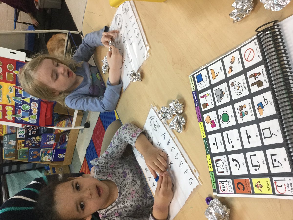 CEEProom6's tweet photo. Safe to say our Space unit is a hit!  Kyle helped create our rocket ship for dramatic play, we matched letters we found in moon rocks, and worked on functional play with moon sand and space themed characters! #thelittlecolonials https://t.co/9NR9XYtRl2