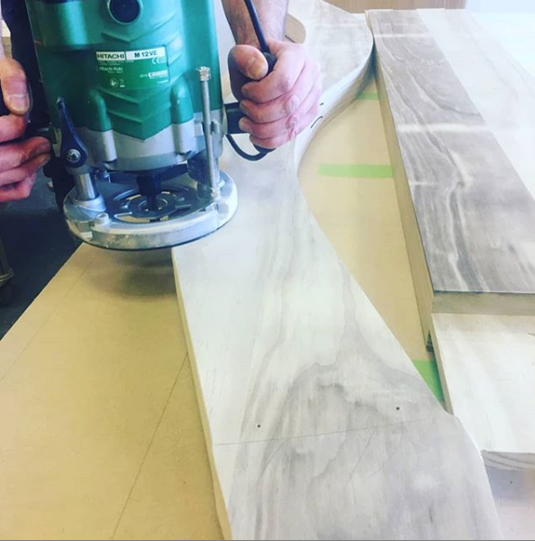 DavidHWright's tweet photo. It's not all straight lines! This curved feature, in our workshop this week, will form part of a client's new gate.
#joinery #timbergate #yorkshire https://t.co/EVWKYJBYxT