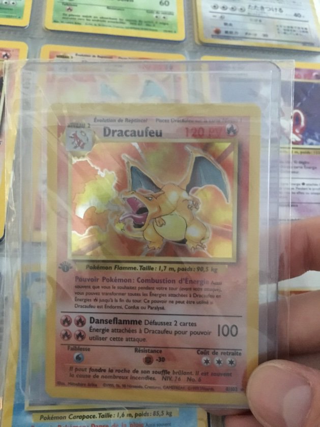 Ma199201's tweet photo. Réception du jour 😍
#cartespokemon #dracaufeu #1Ed #top #card #pokemon #setdebase https://t.co/UAOZaUgDZC
