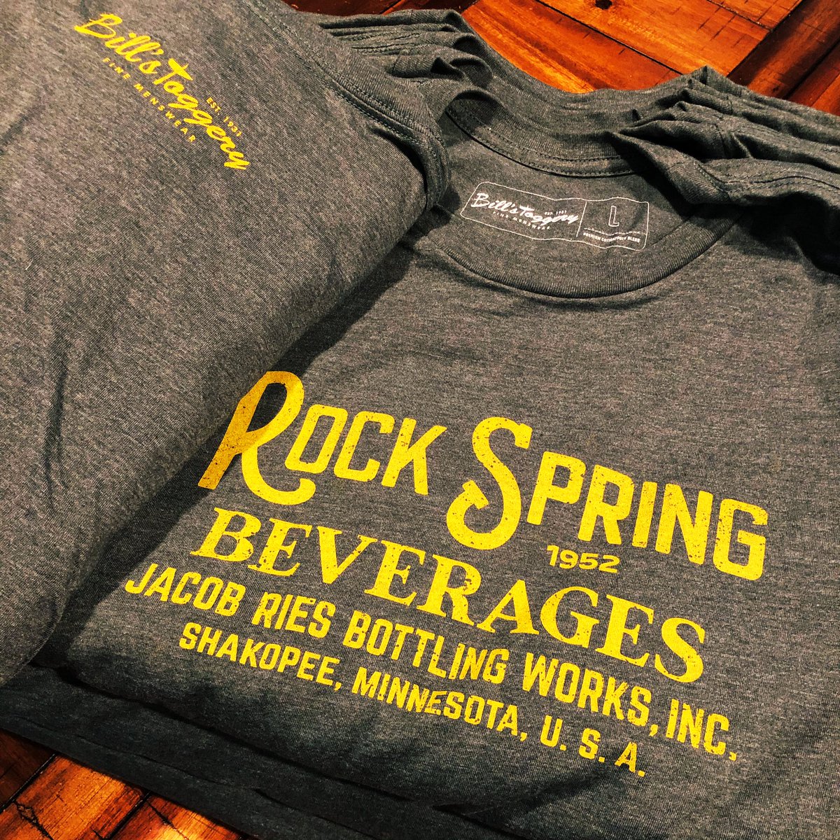 👀 <a href="/BillsToggery/">Bills Toggery</a> custom Rock Spring tees for their store in downtown Shakopee. Stop by and check ‘em out!