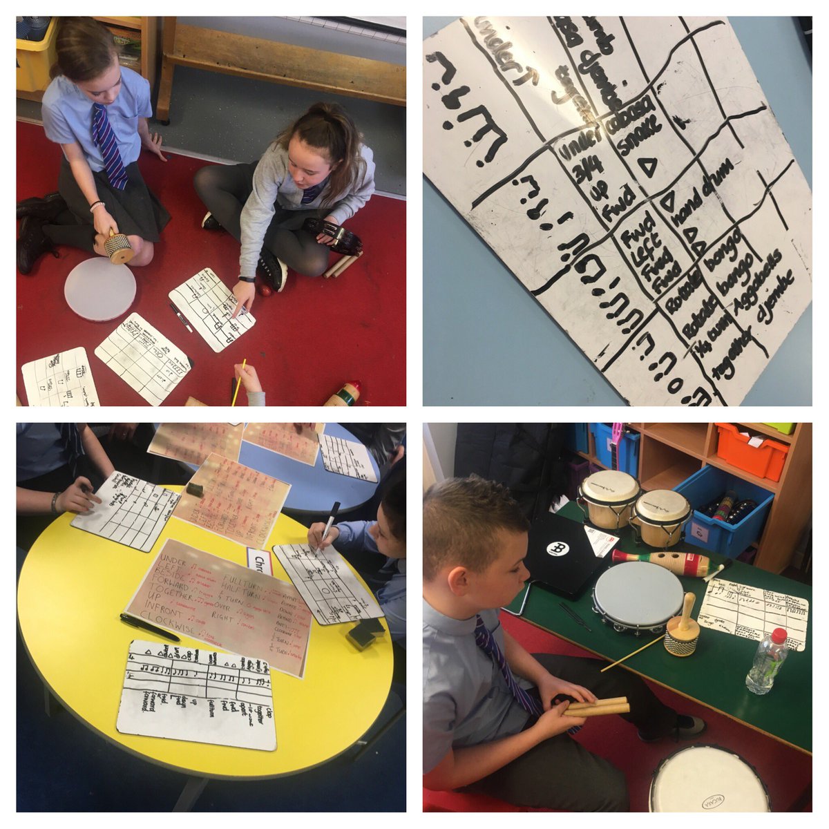 WDCcreatemaths's tweet photo. Today we reinforced our understanding of fractions and ratios as these concepts relate easily to beats, rhythm, and keeping time. We also explored a variety of different instruments to represent movement. @rowan_gillespie @vonnie_32 @WDC_STEM @WDCNumeracySAC #creativemaths https://t.co/hFsMsrh82n