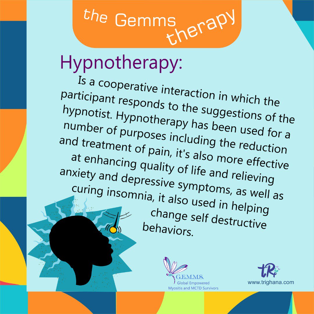 trighana's tweet photo. Hypnosis has been shown to be a highly beneficial alternative pain management intervention for back pain, chronic pain, and its benefits can reduce symptoms of other medical conditions.
#thismonth
#autoimmuneawareness
#therapy
#hypnotherapy
#roadtoremission
#tRitoknow https://t.co/h8qzjtOoNv