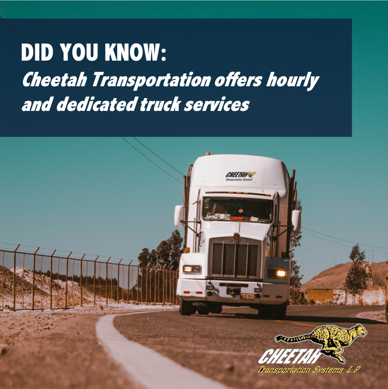 CheetahTrans's tweet photo. DID YOU KNOW: @CheetahTrans offers hourly &amp; dedicated truck services? In fact, we offer dedicated truck services for all vehicle types in the fleet. CALL US TODAY 281.388.2300
#cheetahtrucking #cheetahtransportation #FAQ #storage #houstonshipchannel #houston #texas #htx #htown https://t.co/Kx3wjvYDNh