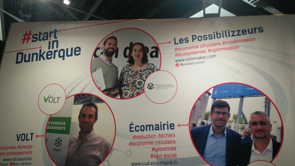 possibilizzeurs's tweet photo. Retour sur les Assises Européennes de la Transition Énergétique de Dunkerque, où les @possibilizzeurs ont pu présenter la solution #toilemaker, logiciel s'inscrivant dans la logique d'#EconomieCirculaire, de visualisation de données et d'aide à la décision. @assises_energie https://t.co/y8Pc56IsRO