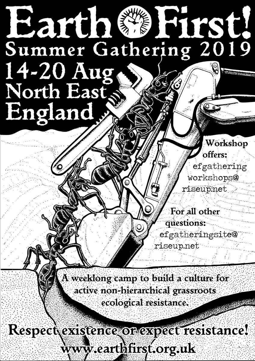 earthfirst_uk's tweet photo. In times of climate catastrophe, mass extinction, ecological injustice and rising racism, sexism &amp; transphobia, radical direct action, solidarity &amp; mutual aid are needed more than ever! Put this in your diaries, invite your friends, tell your neighbours! Love, rage &amp;  solidarity! https://t.co/Vg92LDxQlx