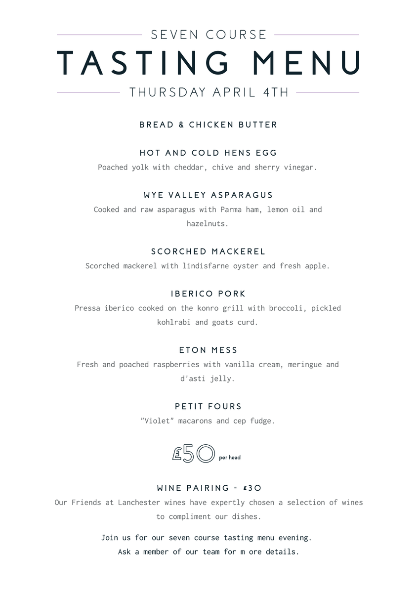 LanchesterWines's tweet photo. What a menu, thank you for inviting us to join you #TheVioletGreen in Norton (https://t.co/VfBeHHTMgQ). Can you guess which courses we paired with Fragas do Rei #Albarino and Plan B! Wines #CabernetSauvignon #Sangiovese? Now that's surely one to test your #wine knowledge! https://t.co/AGjsgjRRth